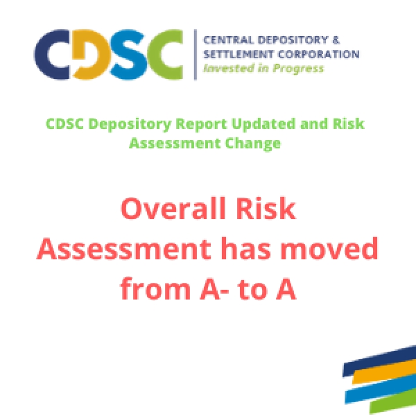 CDSC Depository Report Updated and Risk Assessment Change