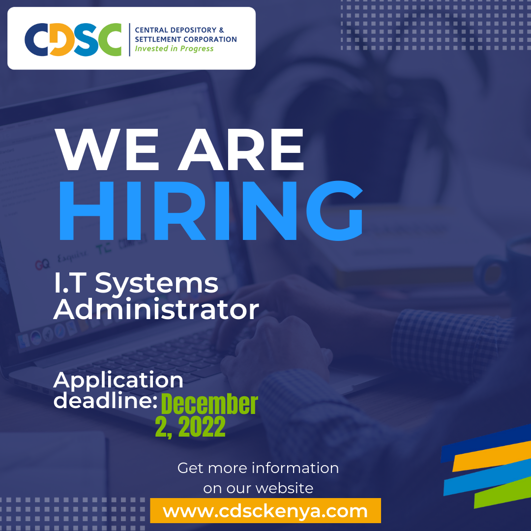 VACANCY ANNOUNCEMENT - I.T SYSTEMS ADMINISTRATOR